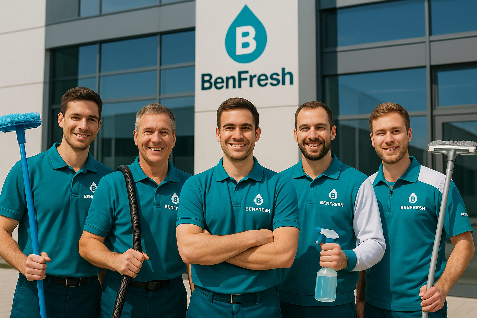 Das BenFresh Reinigungsteam - Professionelle Reinigungskräfte bereit für Ihren Einsatz